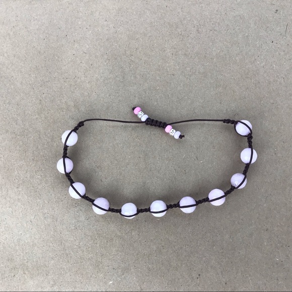 Handmade} Lavender Jade Adjustable Bracelet - Picture 5 of 5